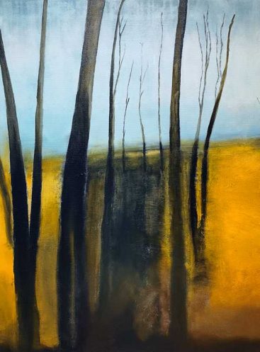 "Sunny day"/ 47"X39" abstract oil painting